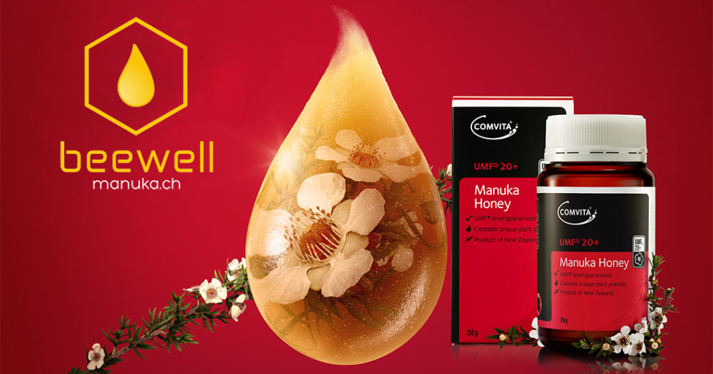 Comvita Manuka Honig mit Beewell Logo