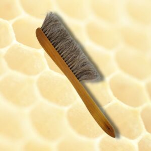 Bienenbesen mit Pferdehaar Griff aus Holz